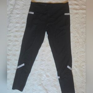 Victoria's Secret Black Leggings with Silver Accents And Pockets